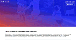 Desktop Screenshot of poolservicetomball.com